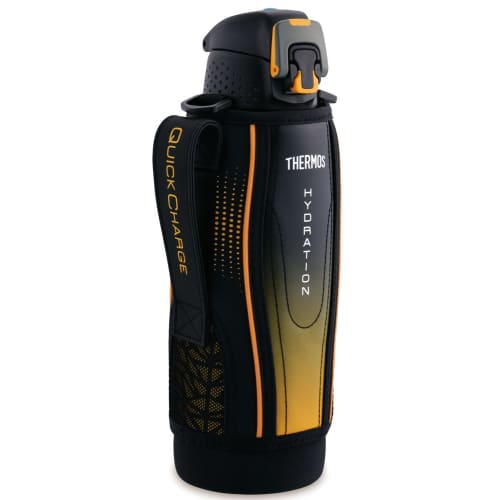 Thermos Vacuum Insulated Sports Bottle, One-Touch Open Type, 1.0L, Black Gradient, FFZ-1002F BK-G