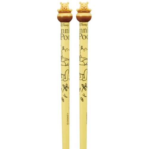 Skater Painted Chopsticks with Mascot Winnie the Pooh Disney 21cm AND45