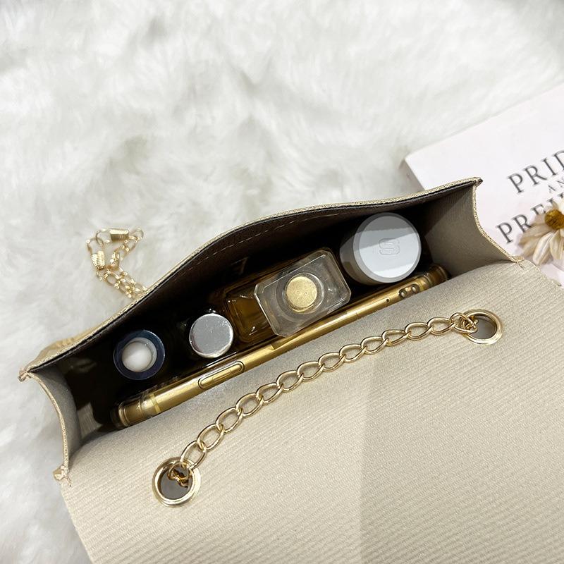 New bag silk scarf strap printed small square bag versatile single shoulder crossbody portable women's bag
