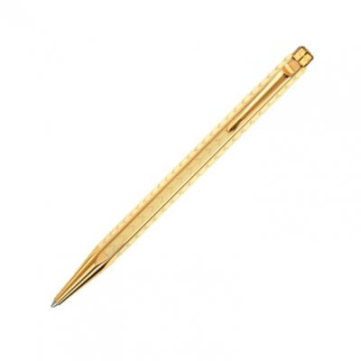 Caran d'Ache Kuglepen Oliebaseret Ecridor Chevron Guld 0898-208 Regelmæssigt Importeret Produkt