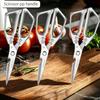 WXCOO Stainless Steel SK5 Heavy Duty Kitchen Shears Poultry Shears Multifunctional Kitchen Scissors for Chicken Bone Fish Cutter5