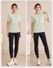 Women's Plus Size Slimming Quick-Dry Yoga T-Shirt - Short Sleeve Sports Top for Running & Gym