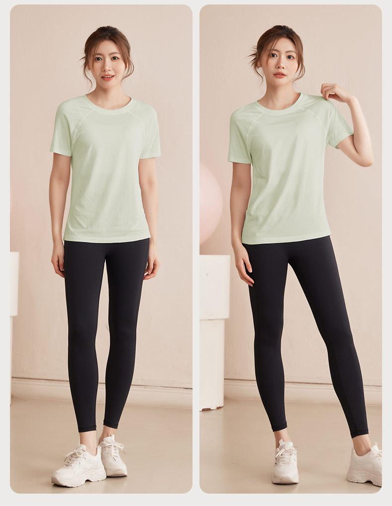 Women's Plus Size Slimming Quick-Dry Yoga T-Shirt - Short Sleeve Sports Top for Running & Gym