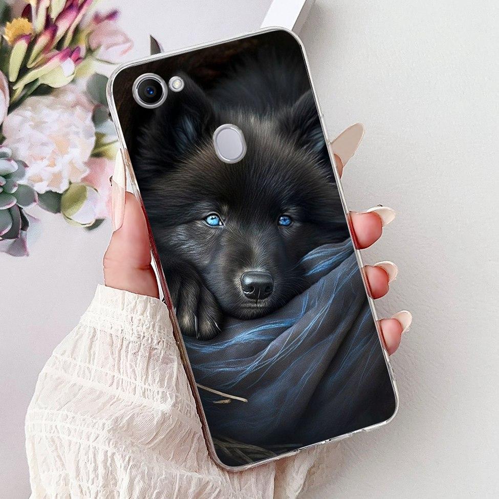 Clear For Oppo F7 Case Kawaii Cute Cat Fashion Flower Funny Luxury Painted Soft Back Cover For OppoF7 Phone Case CPH1821 CPH1819