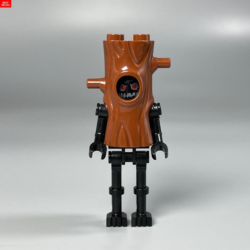 MOC Blokken Schedel Duivel Gezicht Hoofddeksel Hoofd Kostuum Boomstam 35827 DIY Speelgoed Actie Figuren Plant Bouwstenen Kinderen Cadeaus