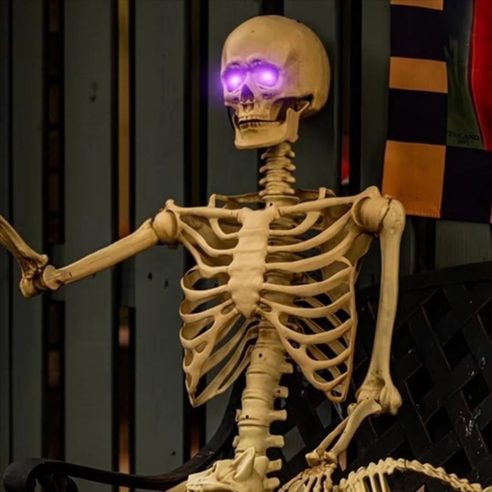 2026 Halloween Led Glowing Eyes Timed Light Up Skeleton Eyes LED Light String Waterproof Decoration Light Strip Horror DIY Eyes