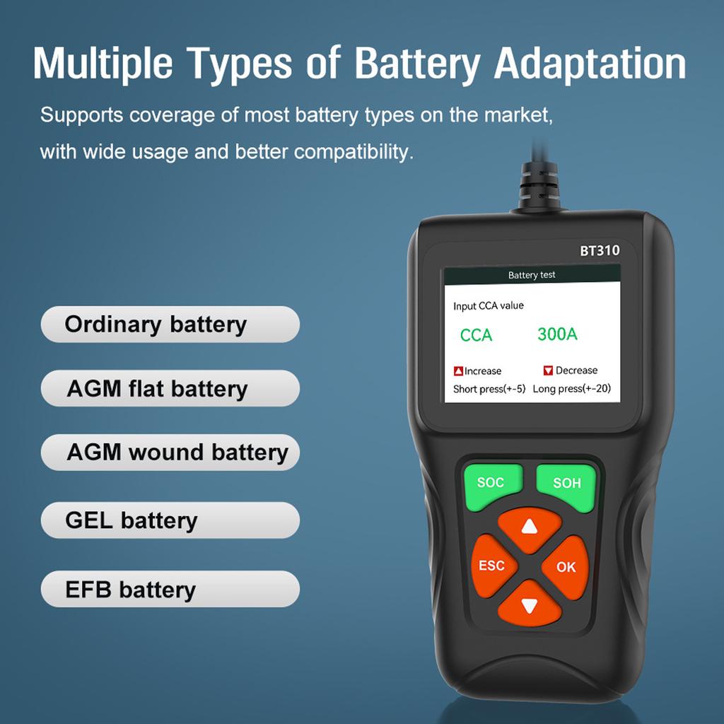 Multipurpose Car Battery Tester For Reliable Voltage And Current Measurement Car Battery Analyzers