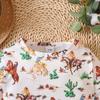 Macacão de Bebê Recém-Nascido Estampa Cavalo Andando Roupa Macacão de Manga Comprida Roupas Macacão de Manga Comprida para Criança Pequena (0-24M)