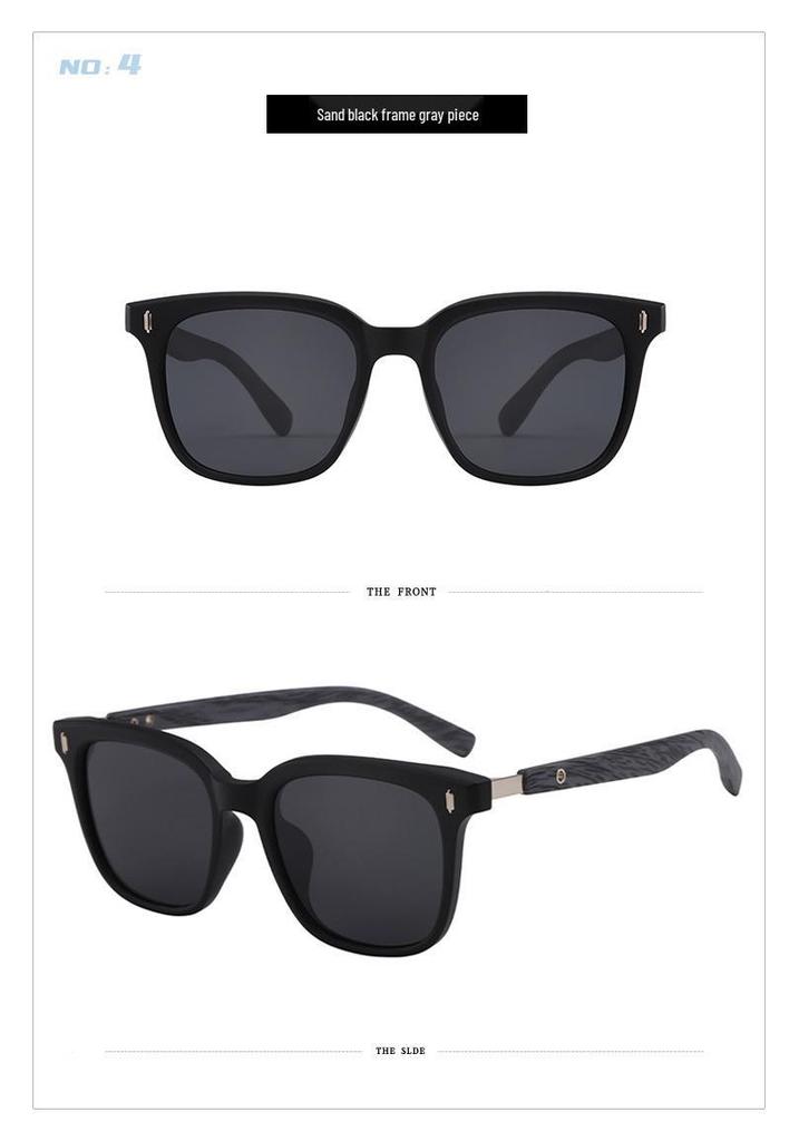 Wood Grain Leg Sunglasses for Small Faces - Women's Polarized High-Definition UV Protection for Driving