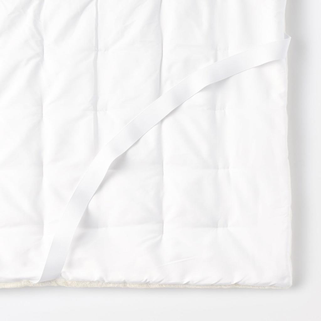 MUJI Recycled Polyester Warm Fiber Thick Mattress Pad, Semi-Double, 120 X 200 Cm, Ivory, 76005643