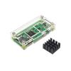 Raspberry Pi Zero 1.3/2/W /WH Akrilinis dėklas 3 spalvų Dėžutės korpusas + Aušintuvas Skaidrus akrilinis korpusas RPI Zero W