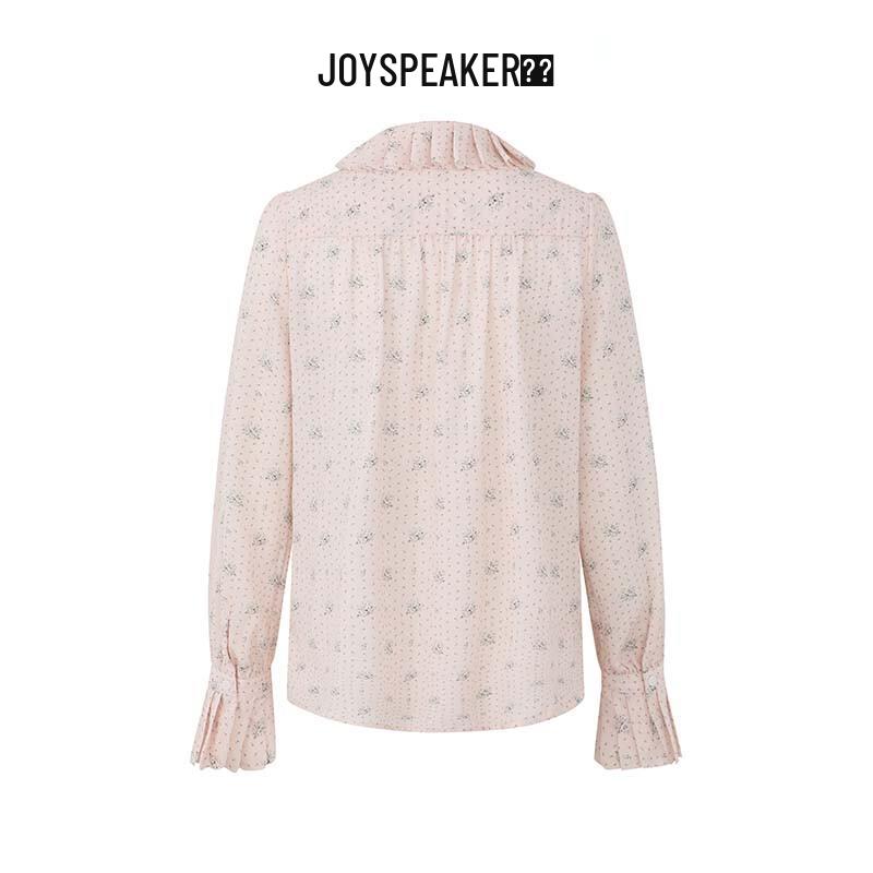JOY SPEAKER Women's Floral Long Sleeve Blouse