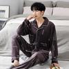 Pajamas Men'S Winter Coral Fleece Thickened Fleece Men'S Autumn And Winter Island Fleece Large Size Winter Flannel Loungewear