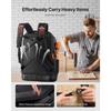 SucceBuy Tool Backpack 65 Pockets Tools Storage Organizer Bags with Laptop Compartment Molded Base for Electrician Repairman