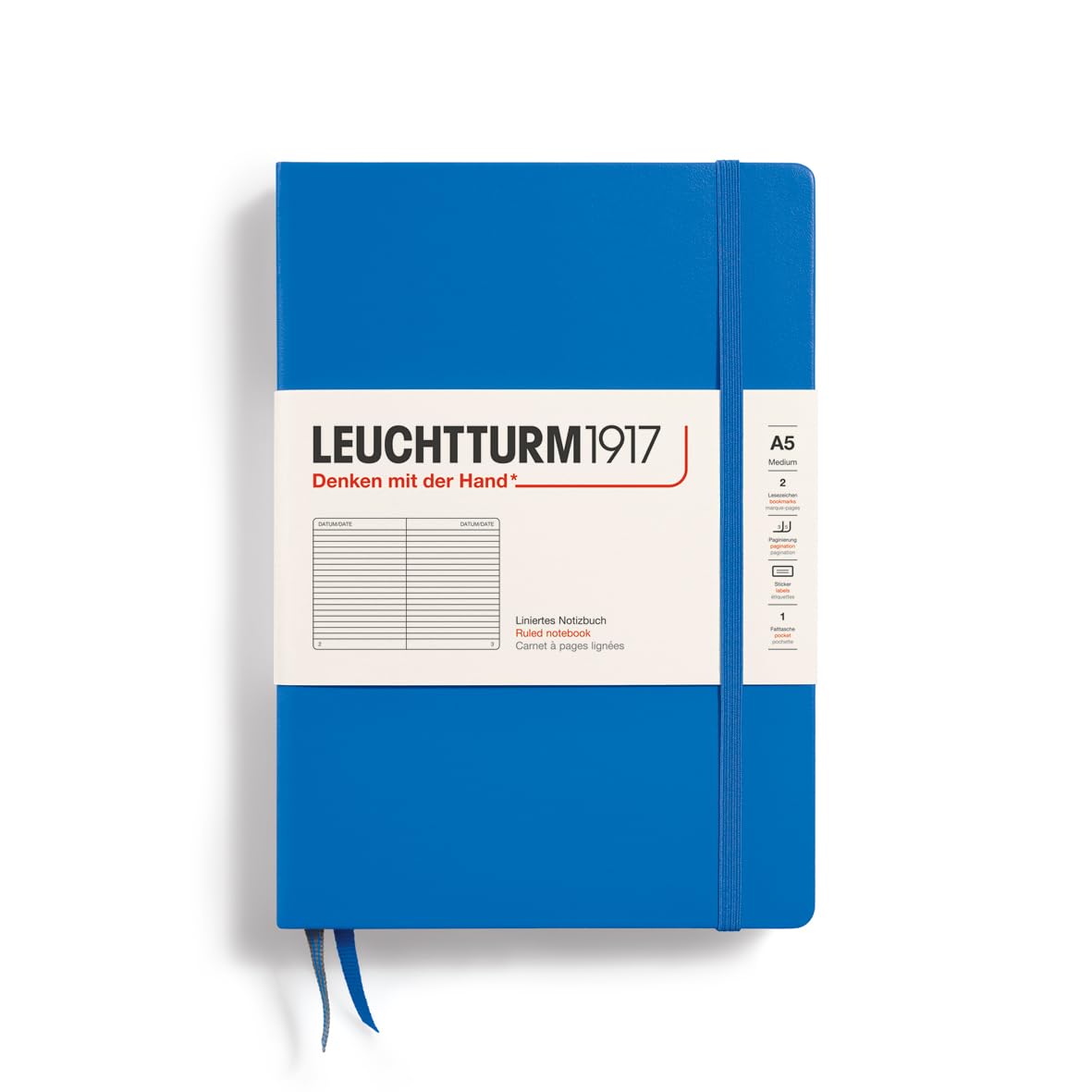 LEUCHTTURM1917 Notebook A5 Lined Ink 369793