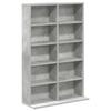 CD Shelf Concrete Grey 65 X 23.5 X 97.5 Cm Particleboard