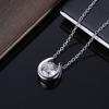 U-type Horseshoe Pendant Moissanite Necklace Certified 1CT D-Color VVS1 Lab Diamond 925 Silver Chain For Women Jewelry