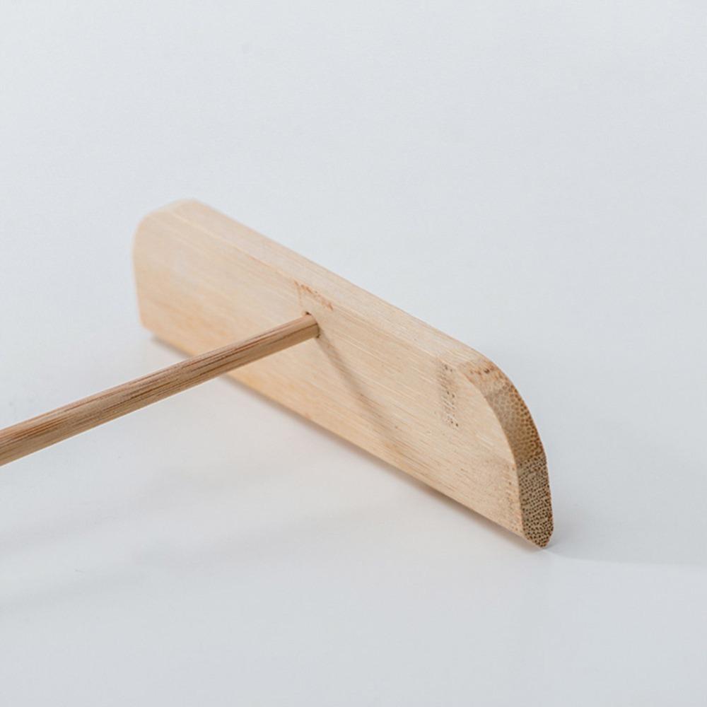2pcs Washable Pancake Rake Long Handle Bamboo Pancake Rake Portable Pancake Spreader Crepe Pan
