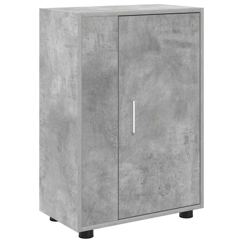 Wall Mounted TV Cabinet Set 4 pcs Concrete Grey Engineered Wood