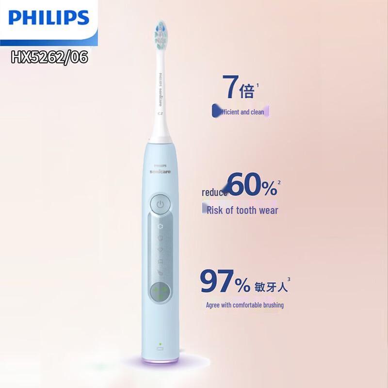 

Philips HX5262 Звуковая электрическая зубная щетка вилка CN (адаптер в комплекте)