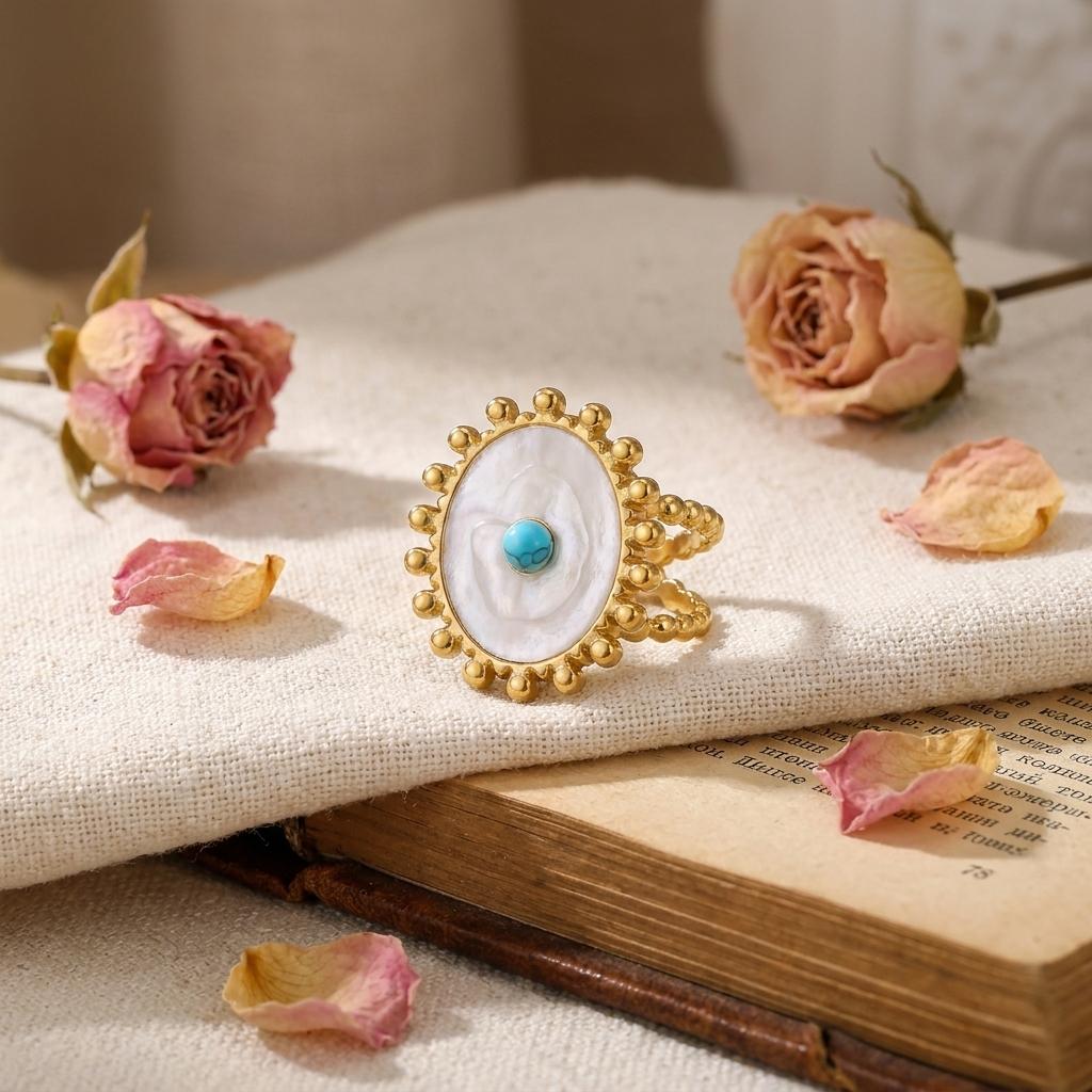 Stainless Steel Irregular Line Wrap Ring for Women Men Gold Plated Geometric Flower Leaves Ring Trendy Waterproof Jewelry Gifts