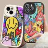 Cute Little Monster Phone Case Hard Leather For iPhone 16 15 14 13 12 Mini 11 14 Pro Max Xs X Xr 7 8 Plus Fundas