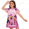 Girls Night Dress Kids Toddler 3 4 5 6 7 8 9 10 11 12 Years Kpop Demon Hunters Summer Short Sleeve Little Girl Nightgown Pajamas