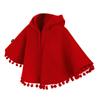 LYING Baby Hooded Red Hoodie for Cold Weather Baby Shower Size Poncho, Coat, Kids' Cloak, Cape, Girls, Toddlers, Halloween, Christmas, Fall/Winter