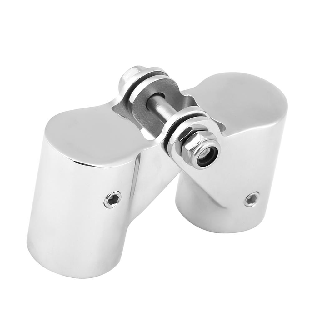 Stainless Steel Folding   Connector Boat Rail Tube Pipe Fittings for Marine Yacht(22MM)