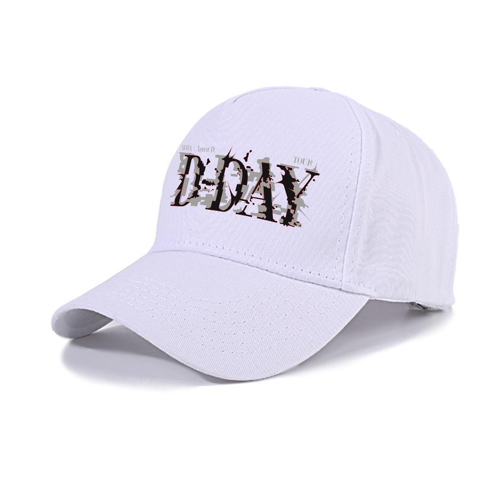 Kpop SUGA Athletic Baseball Cap Agust D Tour D-DAY Adjustable Size Graphic Print Ponytail Women's Hats Gorras Para Hombres