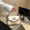 Niche Apple's new lace splicing shoulder bag female cute girl shopping design fashion messenger bag