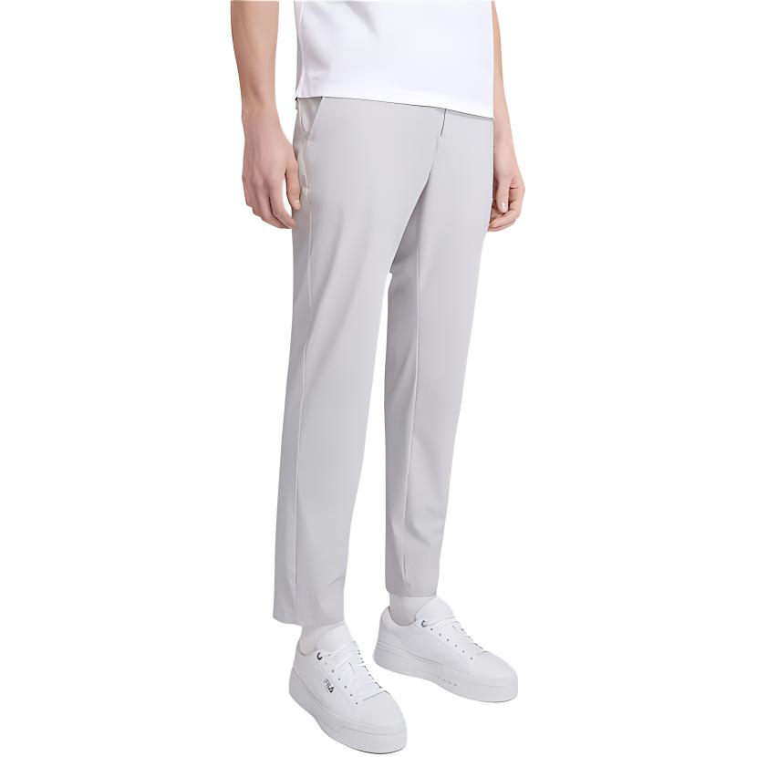 FILA SS23 Logo Straight Leg Casual Pants Men Bottoms Slate-Gray F11M321804F-GY