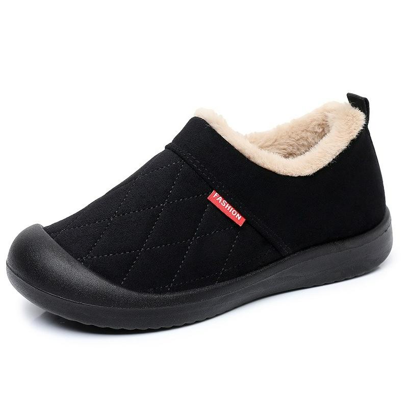 

Shoes Women s Winter Plus Velvet Thickened Warm Snow Boots Comfortable Soft Sole One-step Casual All-match Mother Shoes EU41/CN42 чорний