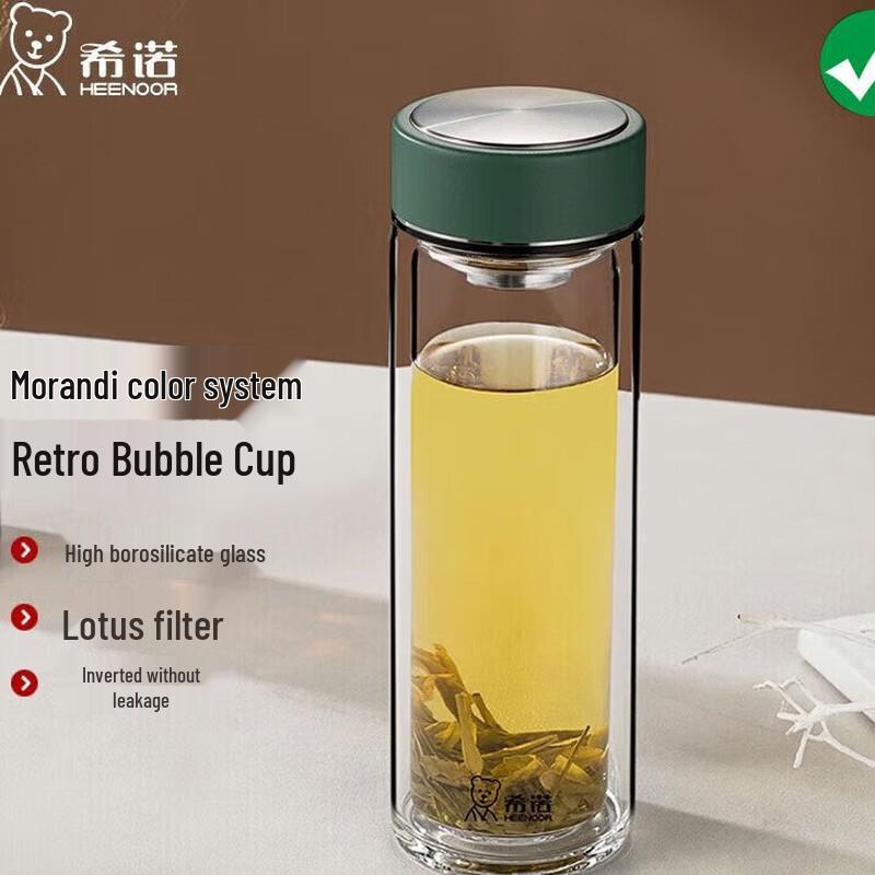 Heenoor Double-Wall Borosilicate Glass Tea Cup