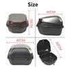 Motorcycle Tail Box - Large Capacity, Durable Material, Waterproof Design, with Night Reflective Light