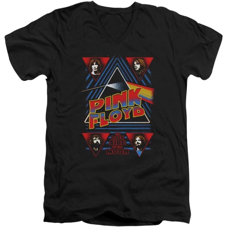 

A&E Designs Mens Pink Floyd T-Shirt Dark Side of The Moon Slim Fit V-Neck Shirt S разноцветный