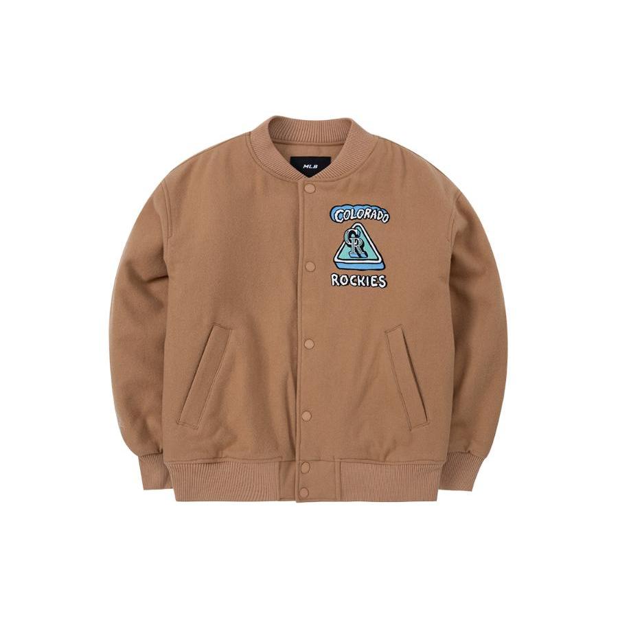 MLB Baseball Jacket Unisex Brown 3AJPC0124-04BGS XL