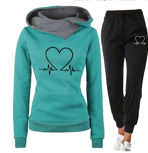 2023 Unisex Printed Sweatshirt Suit: Autumn/Winter Pullover Hoodie Jogging Sportswear