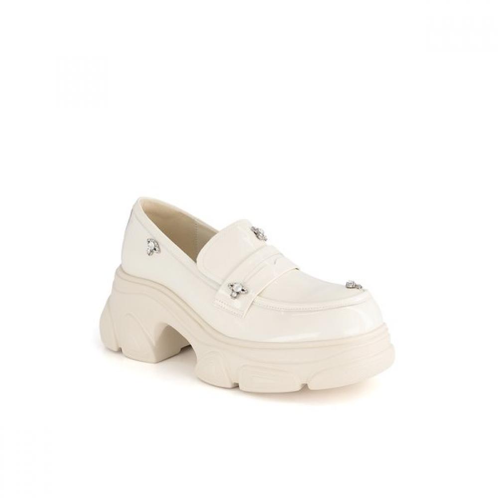 

Vainer Women S overSole Lightweight Patent Loafer Ivory 9x99f00ic 225