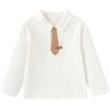 Balabala Boys' Long-Sleeve Tie Half-Placket T-Shirt