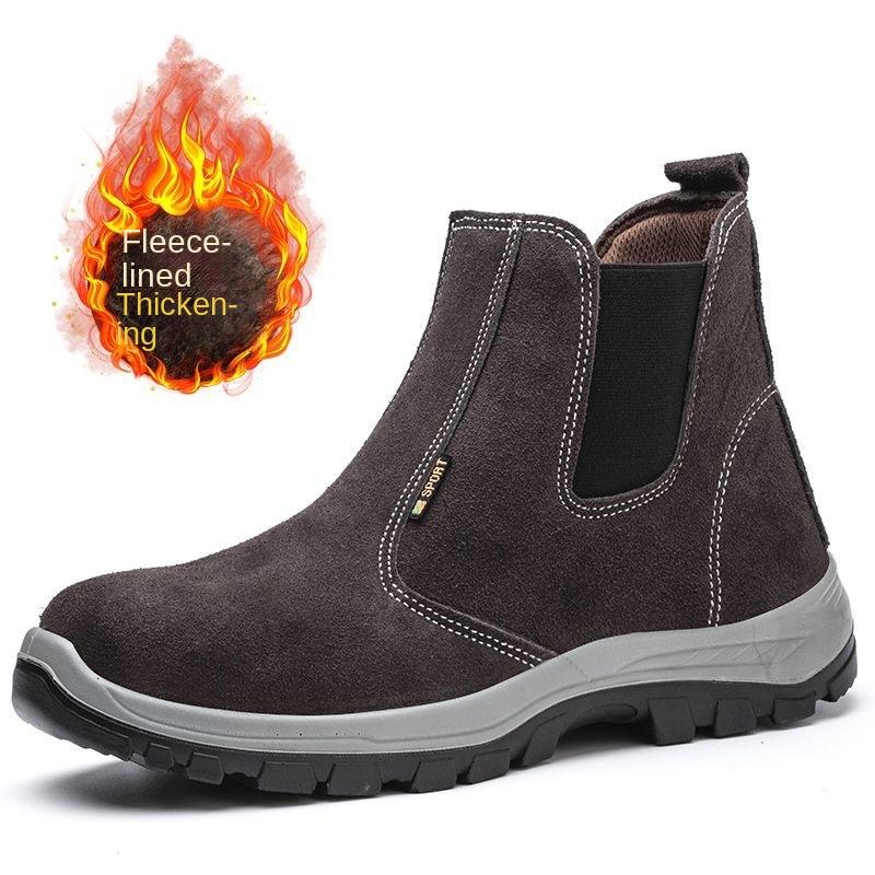 

Мужская рабочая страховая обувь, противоударные и противопрокольные стальные головные уборы для сварщиков на строительных площадках 45