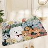 Cartoon Floor Mat Entry Door Dirt-resistant Wire Ring Semicircle Dust Removal Sand Scraping PVC Foot Mat Anti-slip Entrance Door Mat