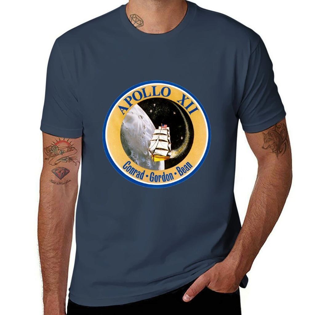 Apollo 12 Mission Patch Tshirt Breathable Mesh Panel Tshirt