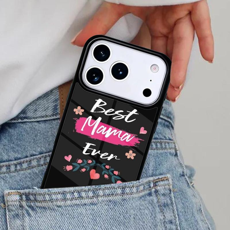 Best Mum Ever Gift Love Phone Case for iPhone 16e 15 14 13 12 17 Pro Max Plus Air 17pro Cover Coque