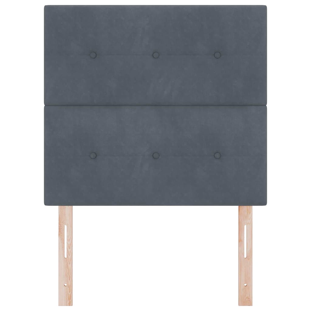 VidaXL Kopfteil Dunkelgrau 80 cm Samt