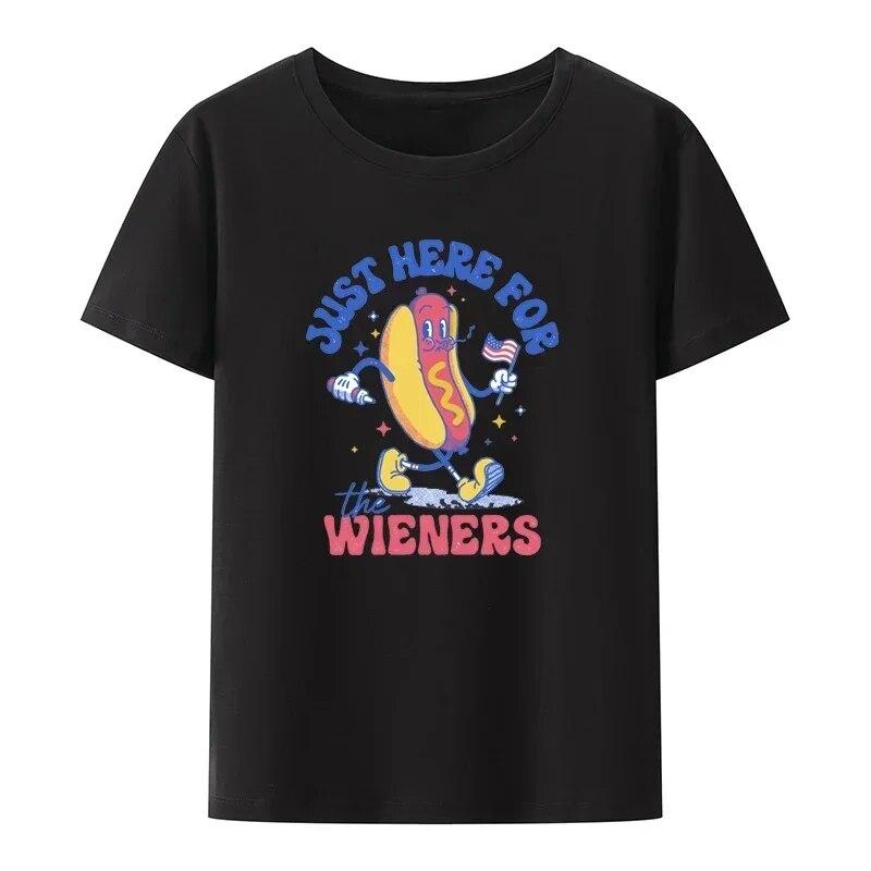 Interesting Cotton T-shirt De Mujer Hip-hop Blusa Loose Cool Short-sleev Vintage Trending Comics Unique Clothing Balloon Puppy