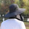 Summer Fishing Cap Breathable Anti-UV Face Cover Neck Protection Beach Cap Adjustable Detachable Sunscreen Hiking Visor Hat