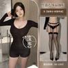 Sex underwear pure desire wind Spice girl yoga onesie solid color zipper long free slim uniform set