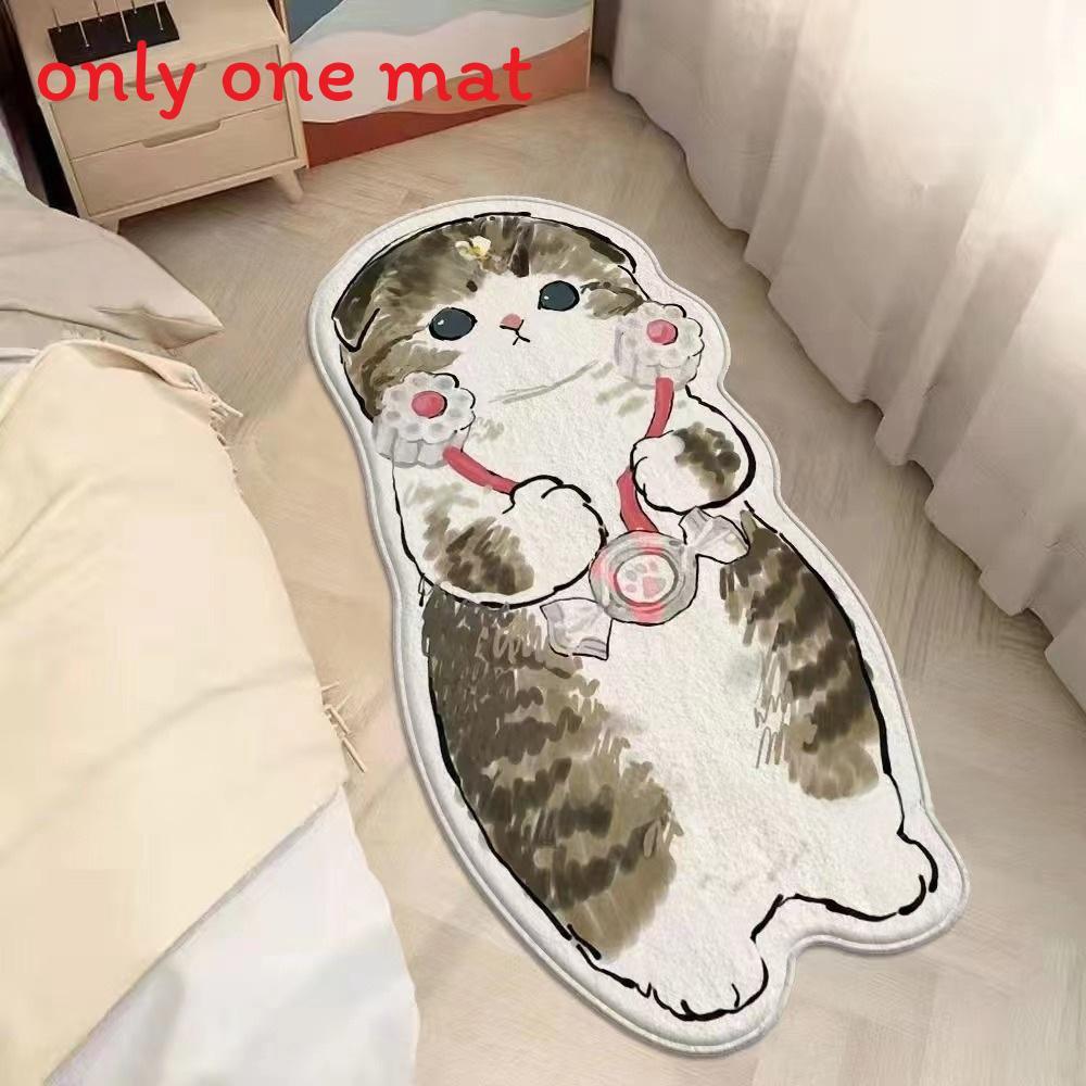 Tappeto Peluche Cartoon Mofusand con Design Stampato per Bagno Porta Ingresso Decorazione