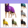 Cozy Fleece Dog Bathrobe With Hoodie For Golden Retrievers And Cats